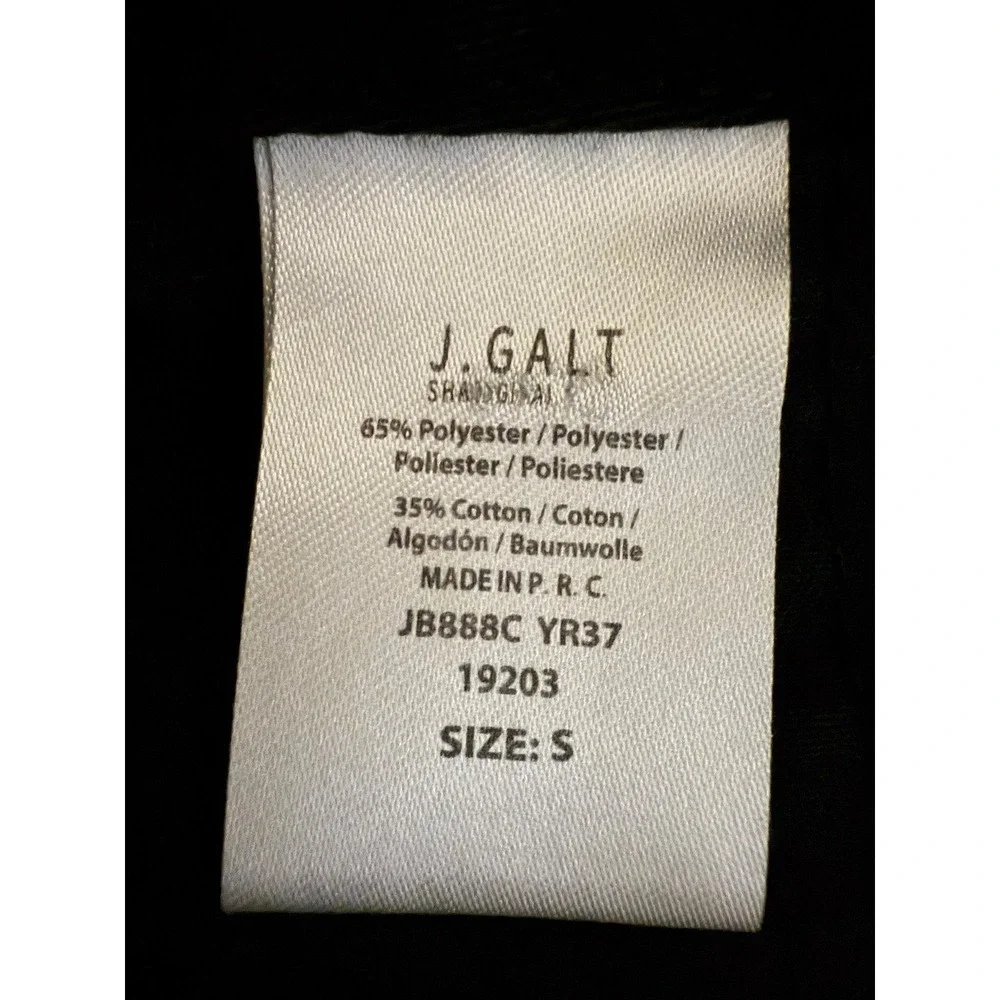 J Galt Shorts Womens Small Black Cutoff Twill Utility Casual Raw Hem Juniors